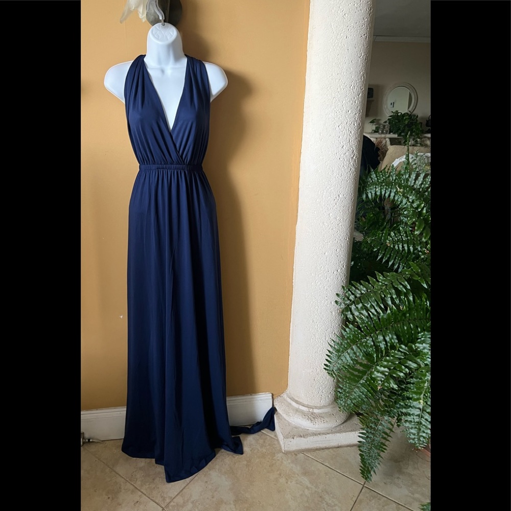 Halter Red Maxi Transformation Evening Prom/Bridesmaid Multi-Way Wrap Gown XL